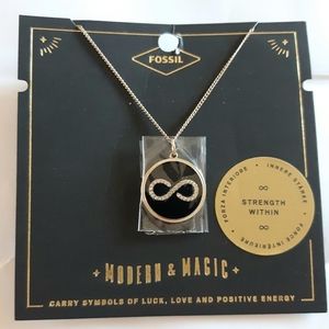 Fossil Infinity Gold-tone Steel Necklace